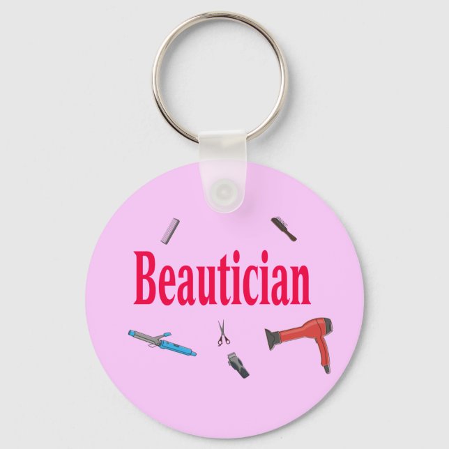 Beautician Business Keychain (Front)
