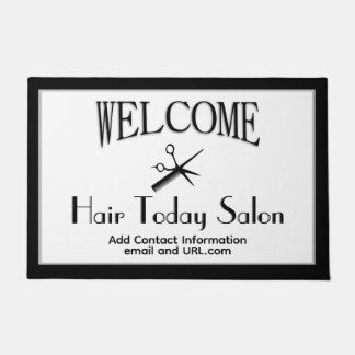 Beautician Business Name Contact Info Welcome Doormat