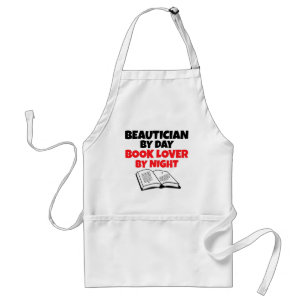 Beautician by Day Book Lover by Night Adult Apron