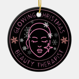 Beautician Christmas Gift Beauty Salon Ceramic Ornament