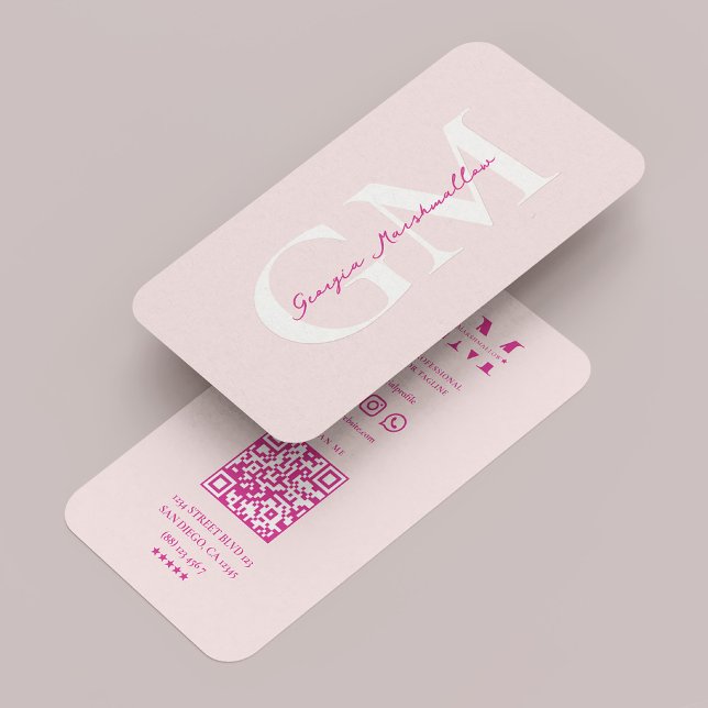 Beautician Cosmetologist Lashes Makeup Artist Pink Business Card (Beautician Cosmetologist Lashes Makeup Artist Pink Business Card
)