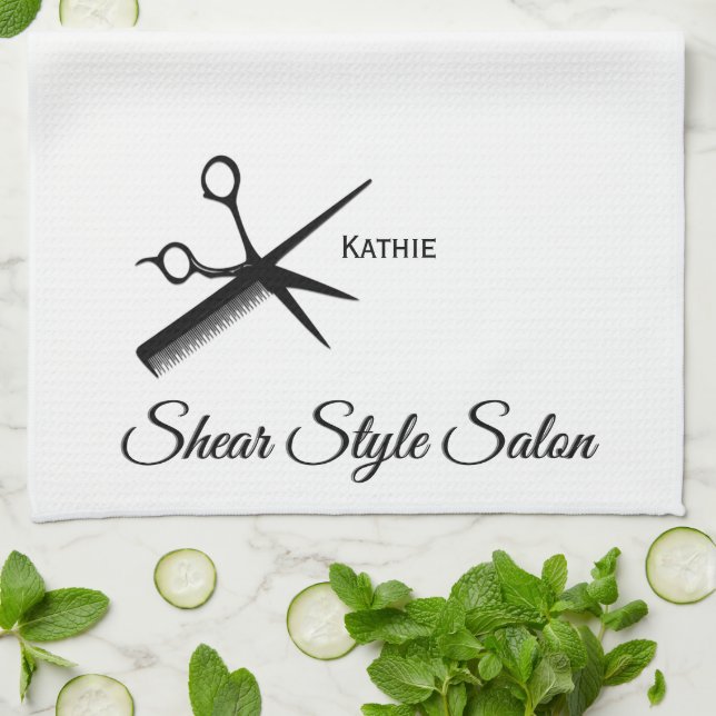 Beautician Custom Name  Towels (Folded)