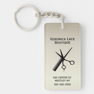 Beautician Design Antique Gold  Keychain