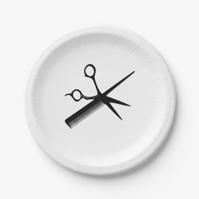 Beautician Design Paper Plates (Front)