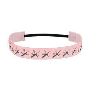 Beautician Design Pink Athletic Headband