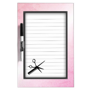Beautician Design Pink Dry Erase Board