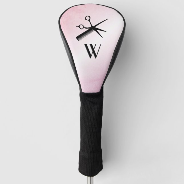Beautician Design Pink Golf Head Cover (Front)