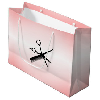 Beautician Design Pink Large Gift Bag