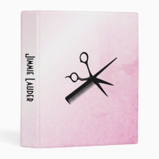 Beautician Design Pink Mini Binder