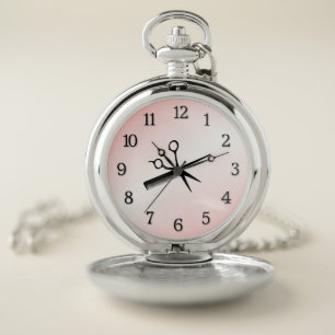 Beautician Design Pink Pocket Watch