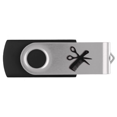 Beautician Design Pink Swivel USB 2.0 Flash Drive
