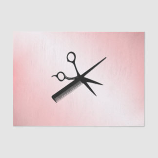 Beautician Design Pink Tissue Paper