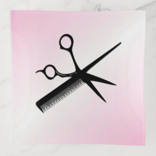 Beautician Design Pink Trinket Tray