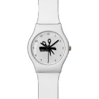 Beautician Design White Wrist Watches