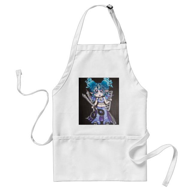 Beautician Fairy Goth Apron (Front)