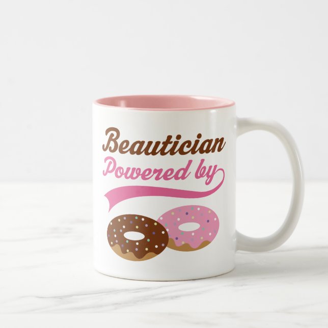 Beautician Funny Gift Two-Tone Coffee Mug (Right)