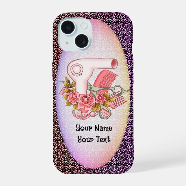 Beautician Roses phone case (Back)