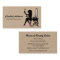 Beautician Silhouette Pink Heels Professional Card