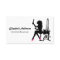 Beautician Silhouette Pink Heels Professional Card