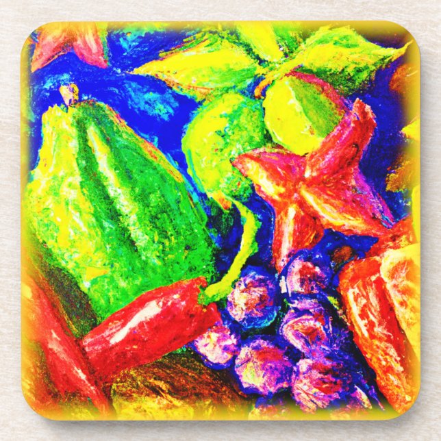 Beautifil And Fruitful Stars. Buy Now Beverage Coaster (Front)