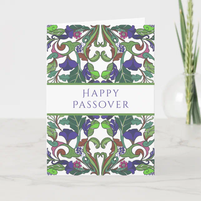 Beautifu Happy Passover Star of David Holiday Card | Zazzle