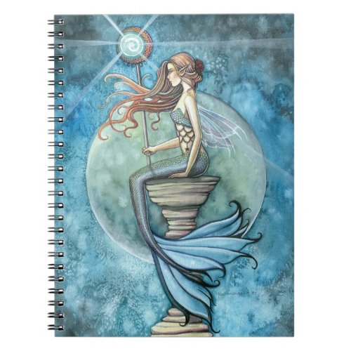 Beautifu Mermaid and Moon Notebook