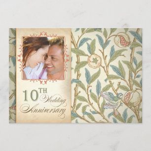 beautiful 10th anniversary photo invitations