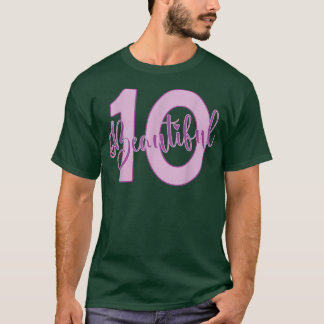Beautiful 10th Birthday Apparel For Girl 10 Years  T-Shirt