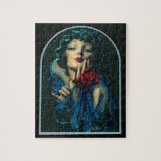 beautiful 1920s woman jigsaw puzzle (Vertical)