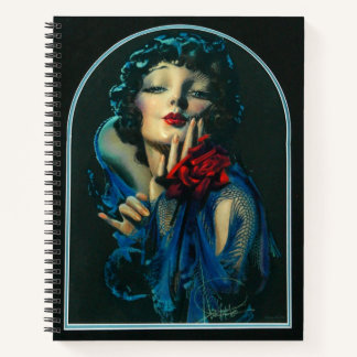 beautiful 1920s woman notebook
