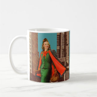 beautiful 1940s uptown girl coffee mug