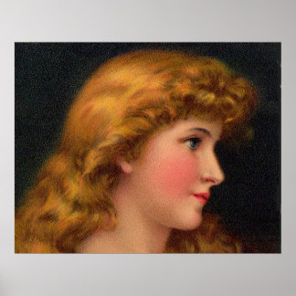 beautiful 19th century woman poster