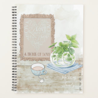 Beautiful 2025 Family Name Monogram Planner