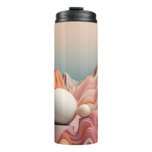 Beautiful 3D Abstract Boho Thermal Tumbler (Front)
