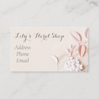 Beautiful 3D look floral Business Card