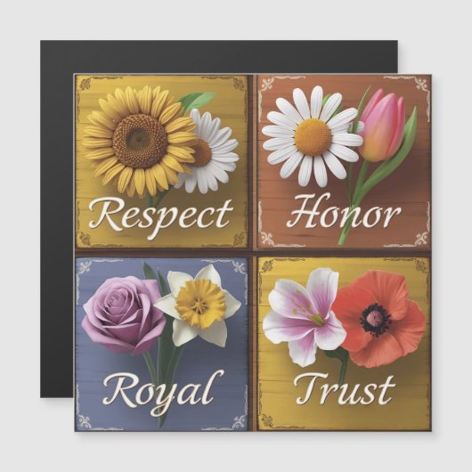 Beautiful 3D Wooden Signs with Uplifting Floral (Front/Back)