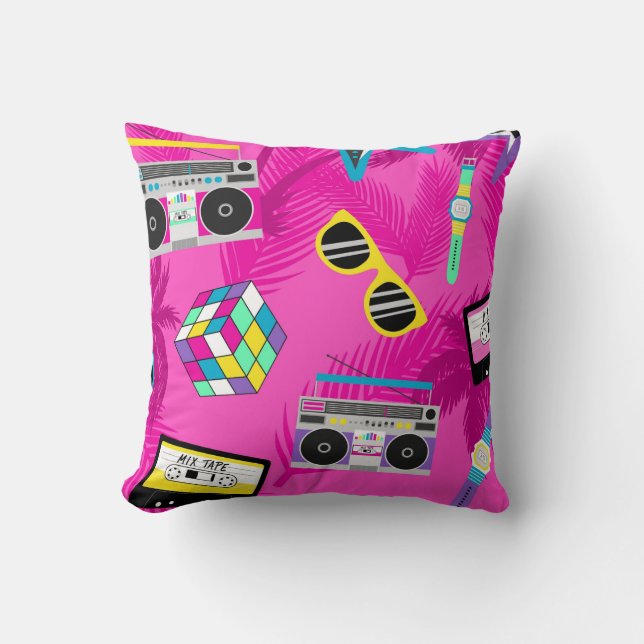 Beautiful 80's Era Throw Pillow (Front)