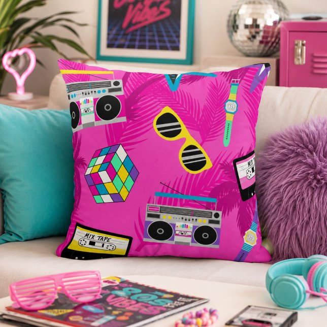 Beautiful 80's Era Throw Pillow (Creator Uploaded)