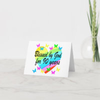 BEAUTIFUL 90TH CHRISTIAN BIRTHDAY PRAYER DESIGN