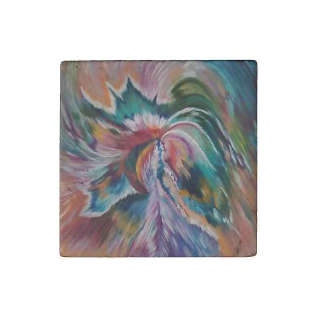 Beautiful Abstract Angel Kitchen Magnet (Front)
