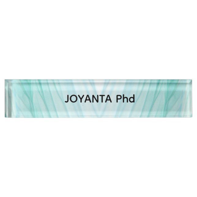 Beautiful abstract art desk name plate (Front)