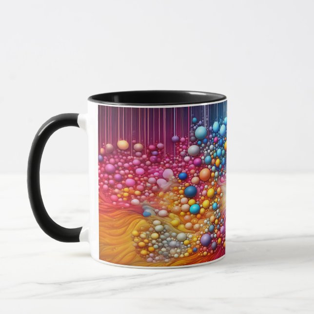 Beautiful Abstract Cat mug (Left)