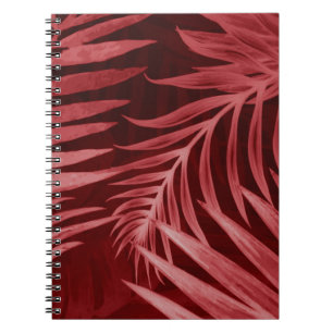 Beautiful abstract color pink and red flowers on b notebook