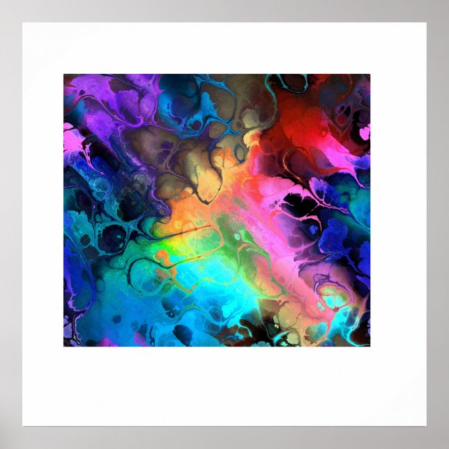 Beautiful Abstract Colorful Art Print (Front)