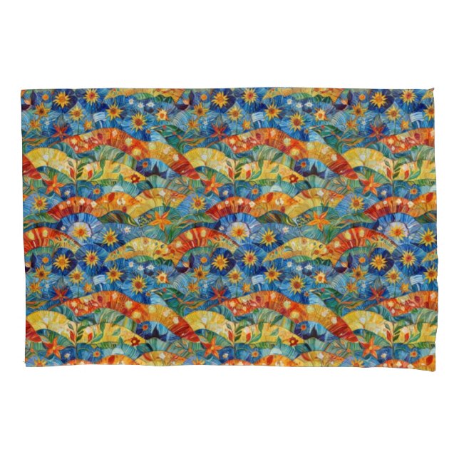 Beautiful abstract colorful design Pillowcase (Front-Left)