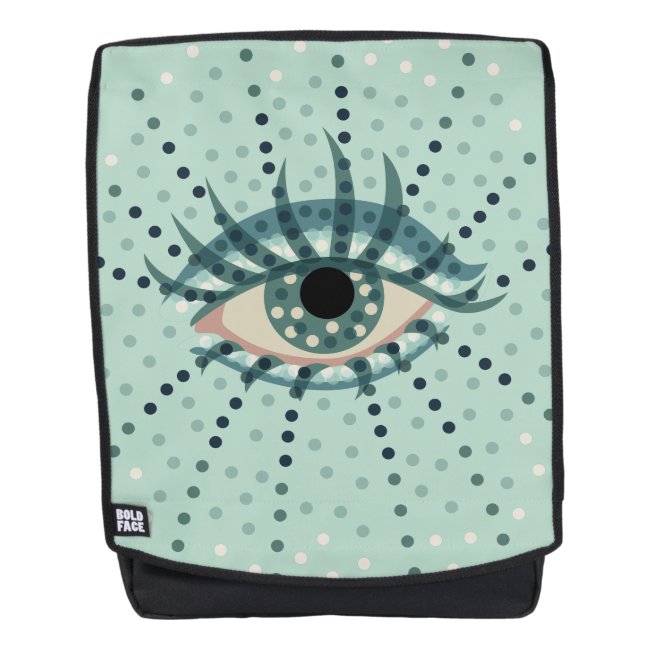 Beautiful Abstract Dotted Blue Eye