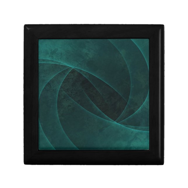 Beautiful Abstract Emerald Green  Gift Box (Front)