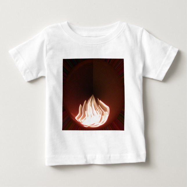 Beautiful Abstract Flame Art Print Baby T-Shirt (Front)