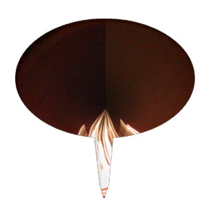 Beautiful Abstract Flame Art Print Cake Topper