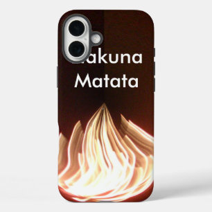 "Beautiful Abstract Flame" Art Print iPhone 16 Plus Case